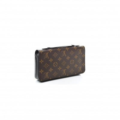 LOUIS VUITTON MONOGRAM MACASSAR CANVAS ZIPPY XL WALLET N41503 (22*13.5*4cm) 